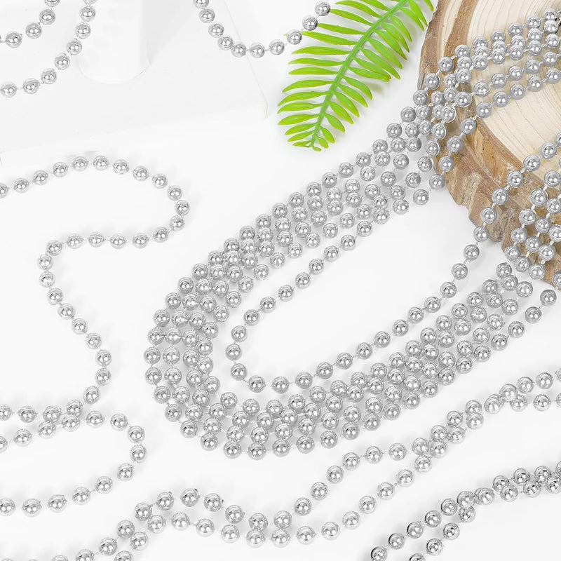 VLUV 36Pcs Beaded Necklace, Mardi Gras Beads Necklaces Accessories, 33 Inch Bead Costume for Women Man, Festival Parade Throw Supplies - Image 4